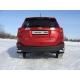 Защита задняя двойные уголки 60-42 мм ТСС для Toyota RAV4 2013-2015