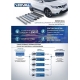 Пороги алюминиевые Rival BMW-Style для Ford Ecosport 2014-2018